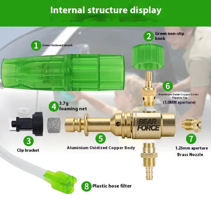 High Pressure Foam Sprayer for Car Wash & Cleaning, 1L Adjustable Snow Foam Bottle