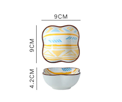 Underglaze Ceramic Sauce Dish for Household Use