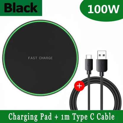 100W Wireless Charger Stand for iPhone and Samsung