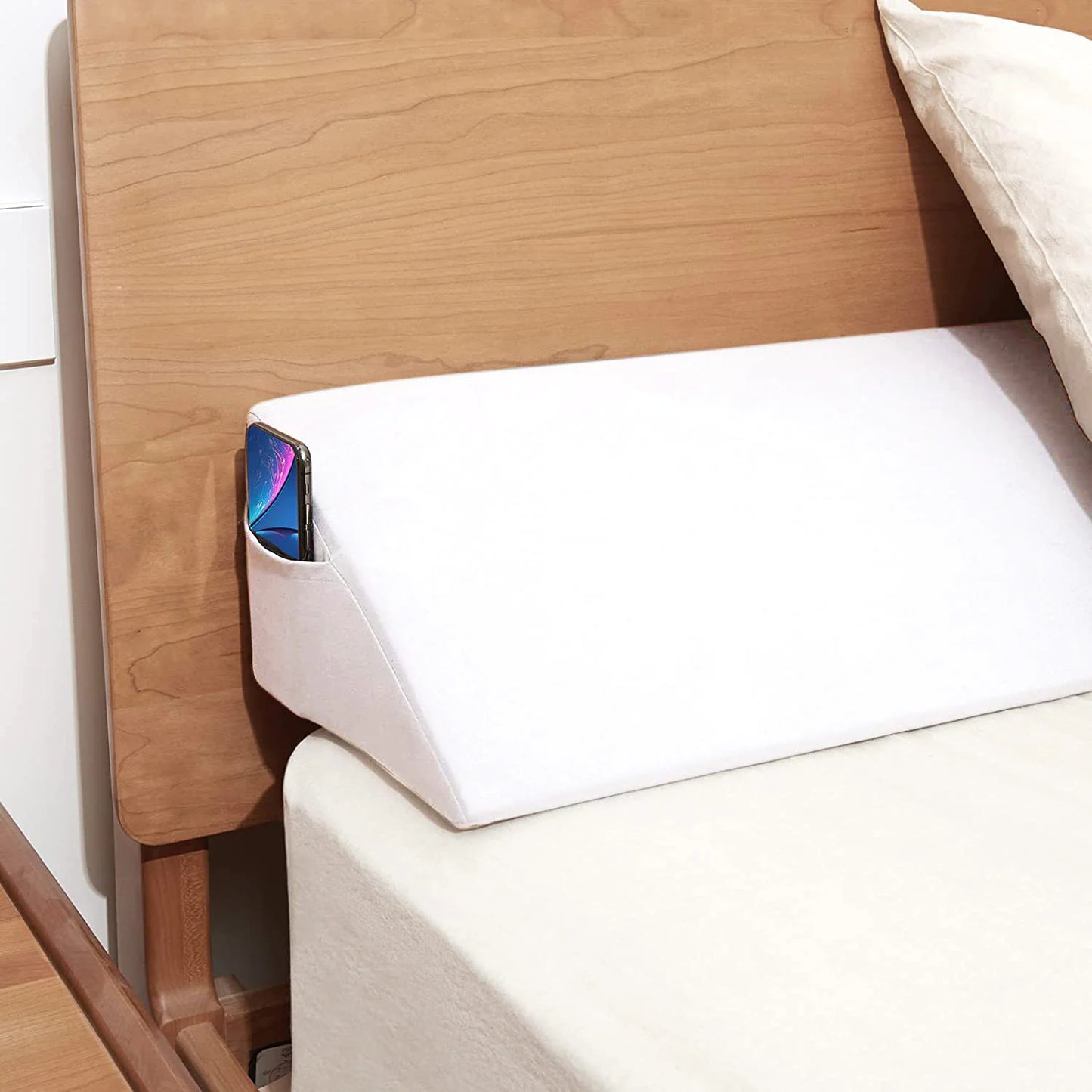 Bedside Triangle Wedge With Pocket Bed Seam Filled Sponge Right Angle Pillow