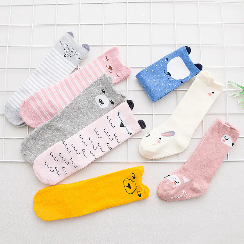 Anti-Slip Cartoon Baby Socks for 0-3 Years (Wholesale)
