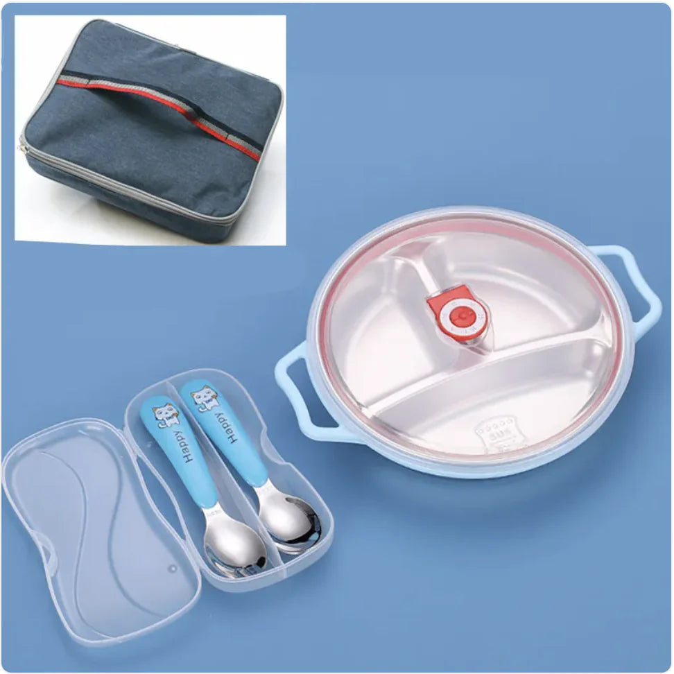 Deep Grid Kids Plate