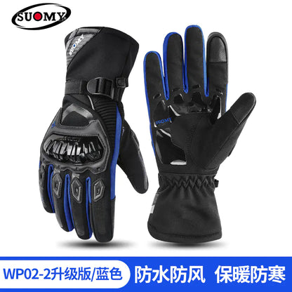 SUOMY Men's Winter Motorcycle Gloves - Waterproof Touchscreen