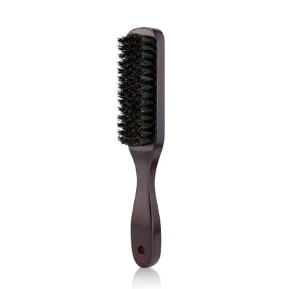 Men's Beard Brush with Wooden Handle and Nylon Bristles