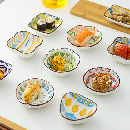 Underglaze Ceramic Sauce Dish for Household Use