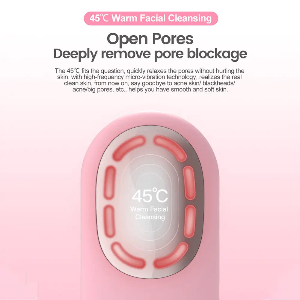 Red and Blue Light Electric Facial Cleanser Brush