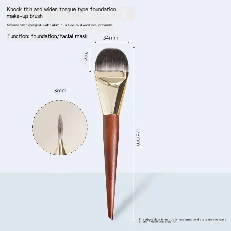 Thin Wide Foundation Brush for Makeup Artists