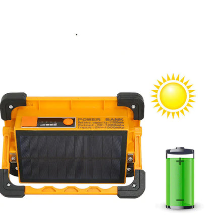 Portable Solar LED Camping Light with USB Charger