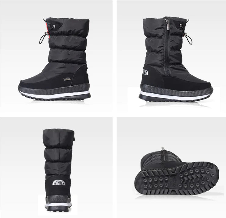 Kids' Warm Non-Slip Mid-Calf Snow Boots (Thickened)