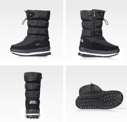 Kids' Warm Non-Slip Mid-Calf Snow Boots (Thickened)