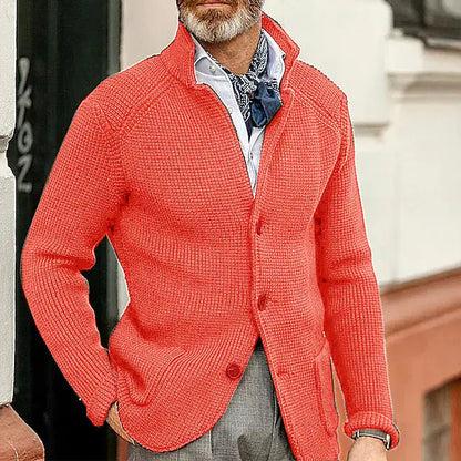 Men's Fashionable Knitted Sweater Coat