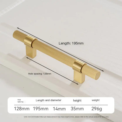 Modern Minimalist Brass Cabinet Door Handle by Coppersmith