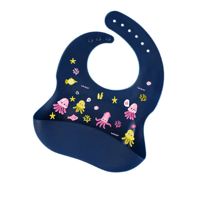 Silicone Bib for Babies - Waterproof and Easy Clean