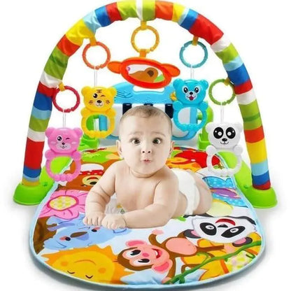 Baby Play Gym with Piano and Crawling Mat (0-12 Months)