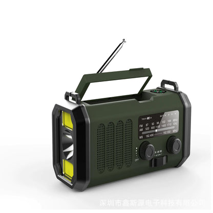 M/AM Solar-Powered Flashlight Radio