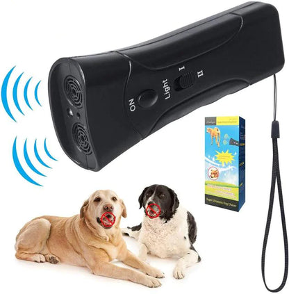 Three-in-One Ultrasonic Dog Barking Training Device