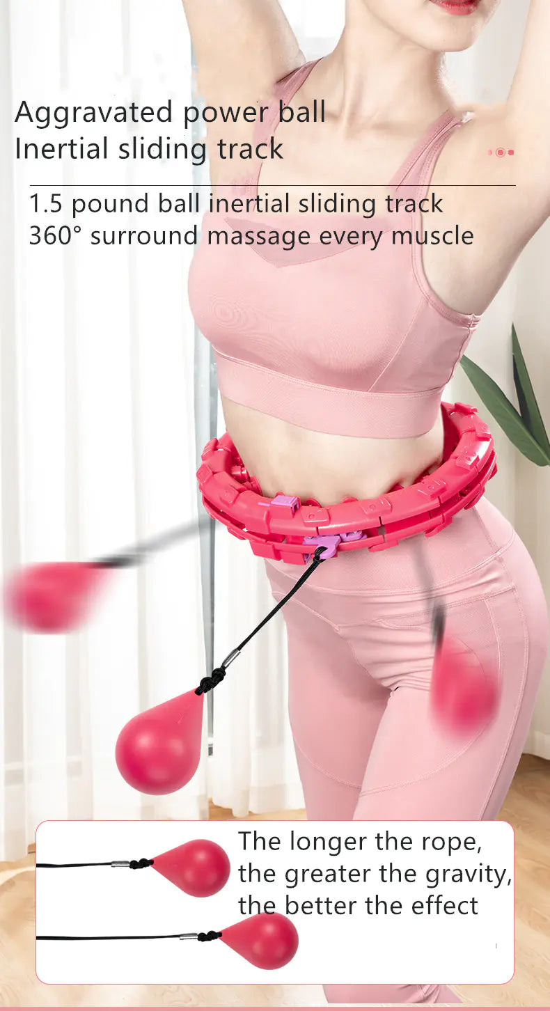 Adjustable Smart Hula Hoop – Weighted Fitness Ring