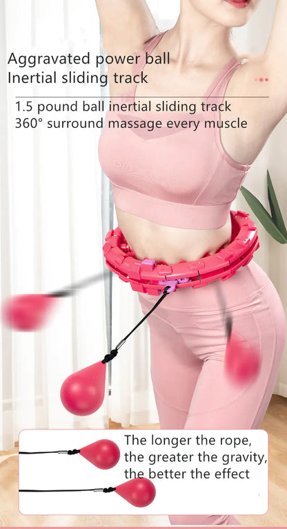 Adjustable Smart Hula Hoop – Weighted Fitness Ring