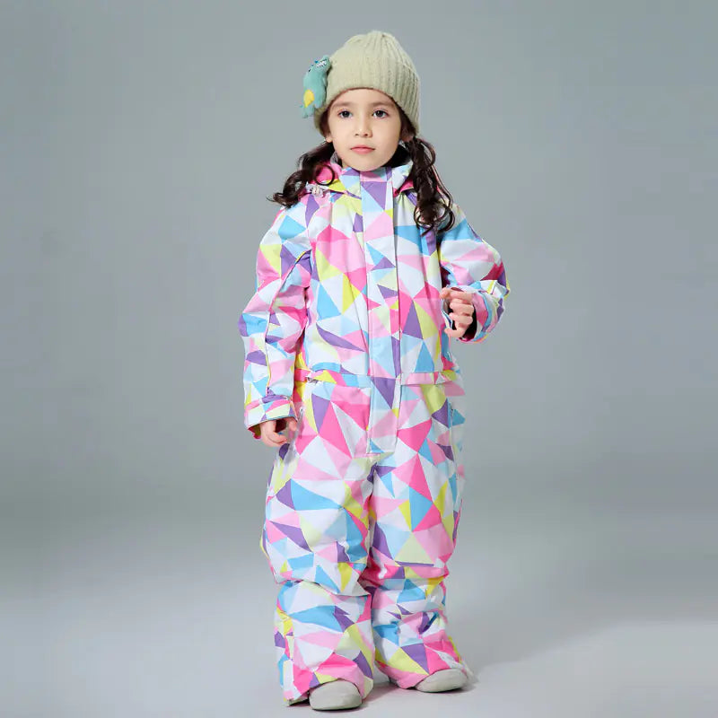 Children's One-Piece Ski Suit for Winter Fun