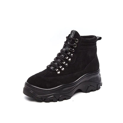 Chic Women's Autumn Martin Boots - Thick Sole Short Boots