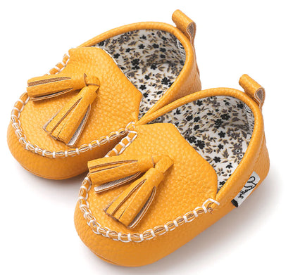 Toddler Soft Bottom Shoes with Tassels for Walking