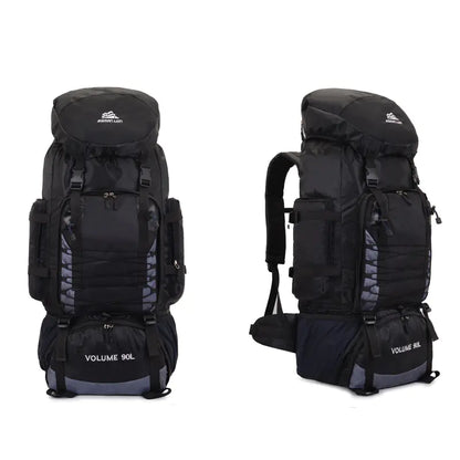 90L Waterproof Hiking Backpack for Camping and Travel