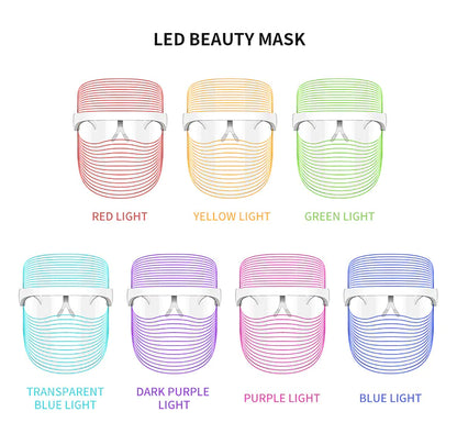 7-Color LED Light Therapy Facial Mask