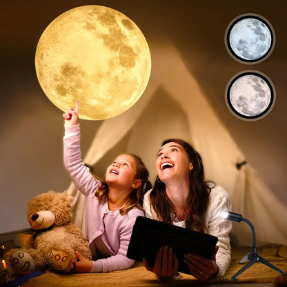 Moon Projector Night Light with 3 Colors and USB Charging
