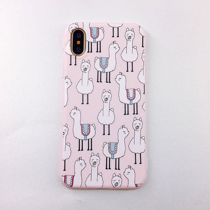 Painted Anti-Fall Phone Case for Apple Devices