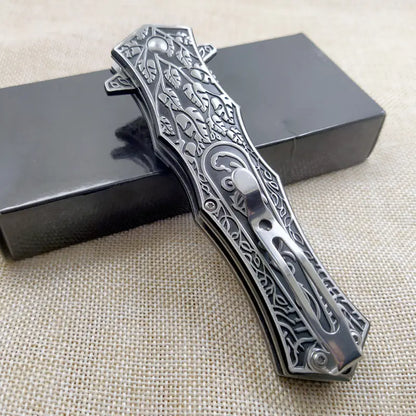 High-Hardness Sharp Folding Survival Knife for Camping