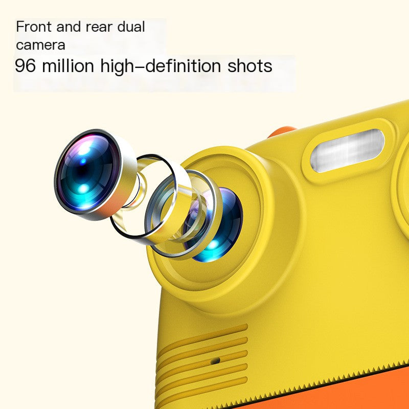 New Kids' Instant Camera with Dual Lenses and Printing