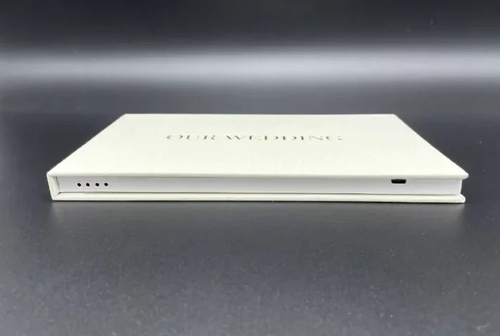 Linen Craft Wedding Video Card