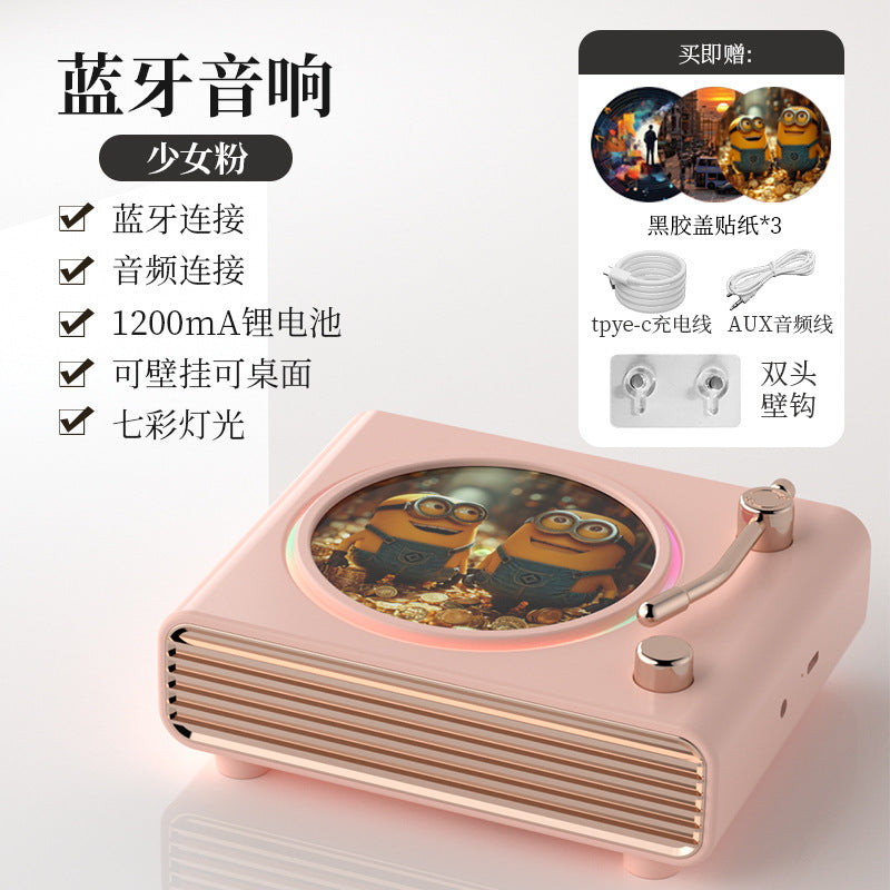 Retro Bluetooth Speaker for Home DIY Gift (Couples)