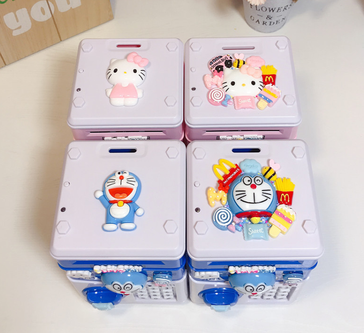 Creative Cartoon Musical Piggy Bank with Password Lock