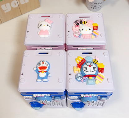 Creative Cartoon Musical Piggy Bank with Password Lock