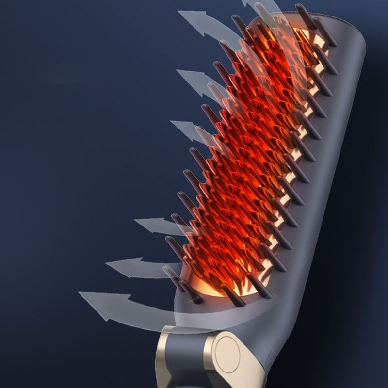 Dual-Use Electric Hair Comb for Styling and Volume