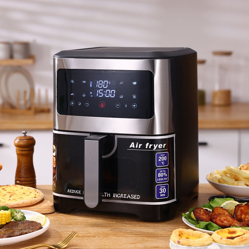 6.8L Visual Air Fryer - Stainless Steel Multi-Function