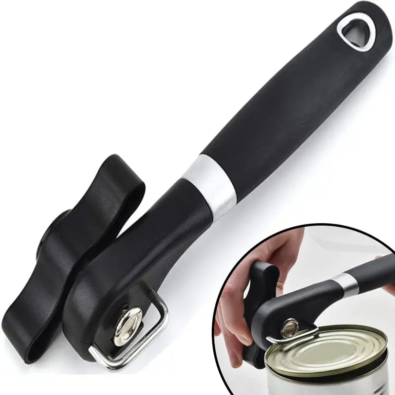 Stainless Steel Manual Can Opener with Ergonomic Handle