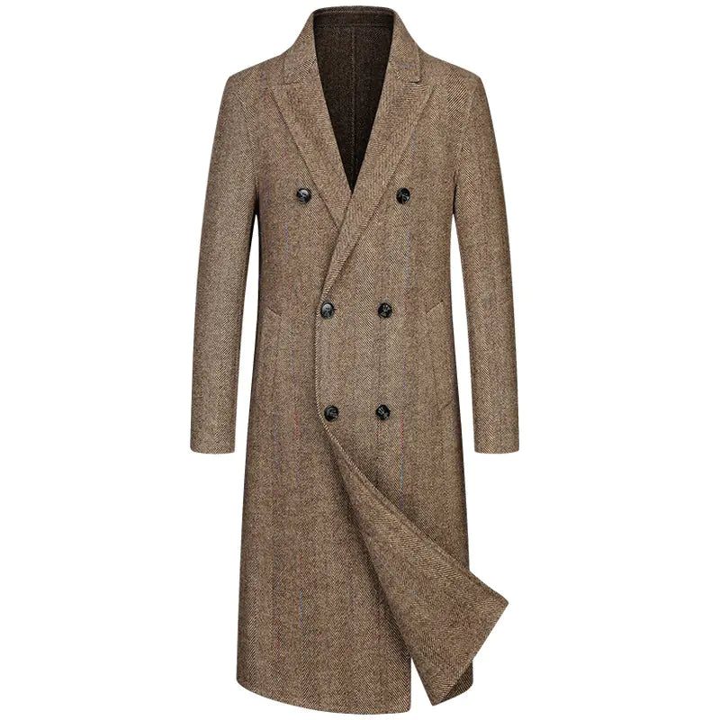Handmade Double-Sided Men's Cashmere Wool Coat