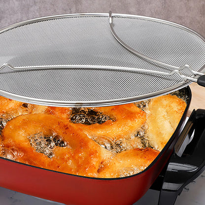 Material Splash Oil Screen Cover With Handle Explosion-proof Oil Screen