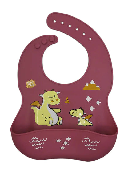 Silicone Bib for Babies - Waterproof and Easy Clean