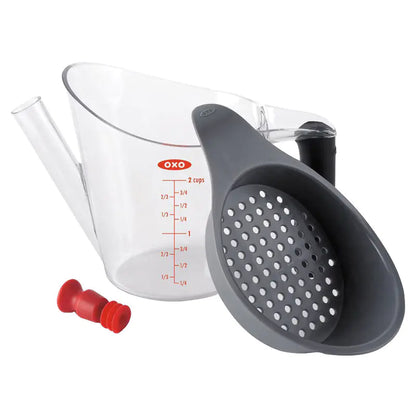 OXO Fat Separator for Kitchen Soup and Grease Straining