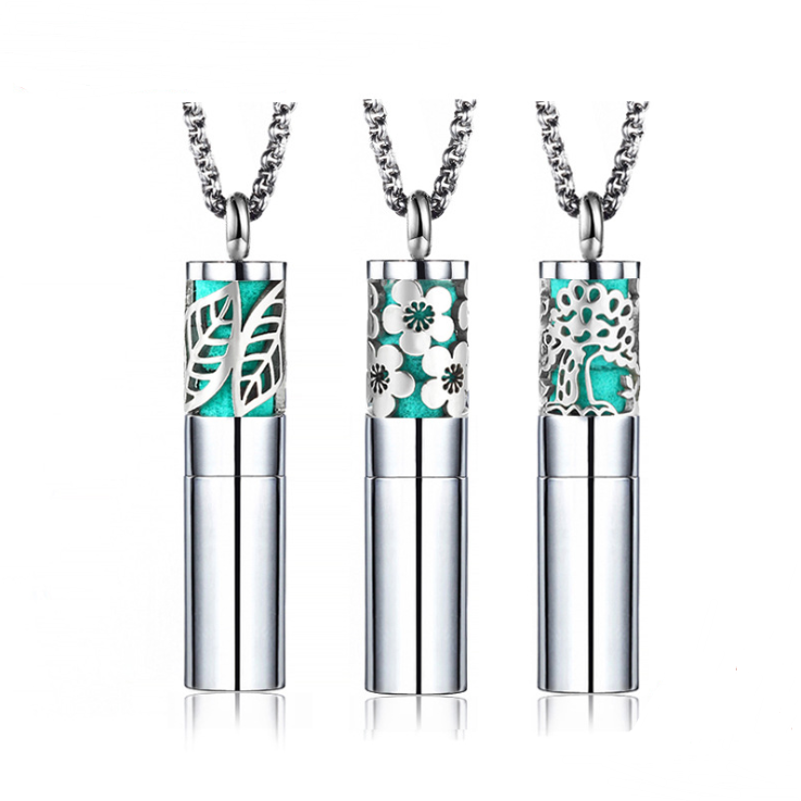 Aromatherapy Essential Oil Necklace with Pendant