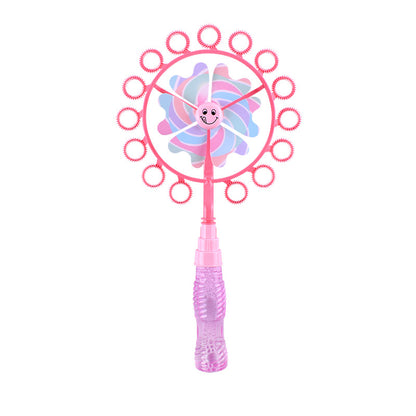 Colorful Windmill Bubble Machine for Kids