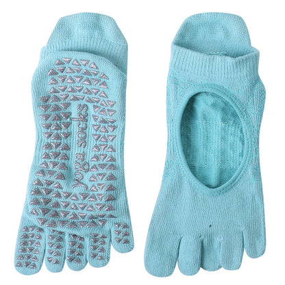 Non-Slip Five Finger Pilates Socks for Ladies