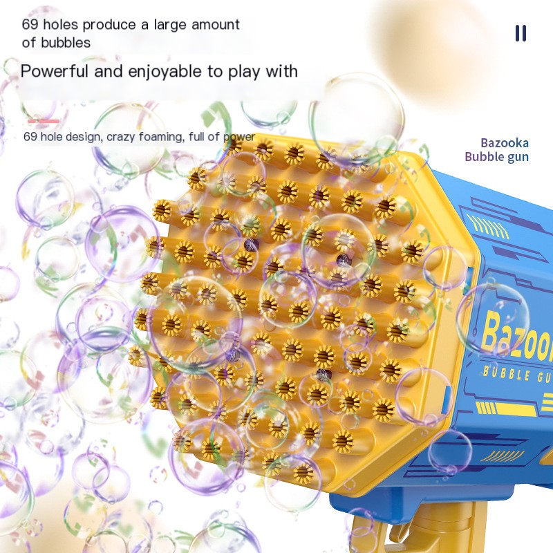 Bubble Machine with 69 Holes - Popular Toy for Kids