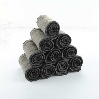 "Bamboo Charcoal Fiber Diapers for Infants (4 Layers)"