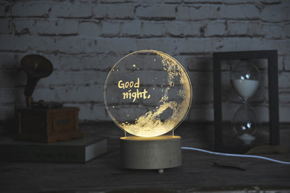 LED Moon Lamp with Bluetooth Speaker