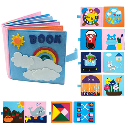Felt Book for Early Education and Montessori Learning