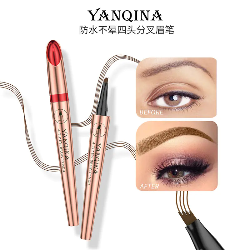 YANQINA Waterproof Liquid Eyebrow Pencil for Brows